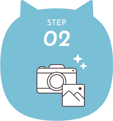 イラスト:STEP02 撮影